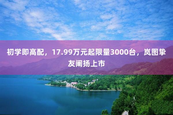 初学即高配，17.99万元起限量3000台，岚图挚友阐扬上市