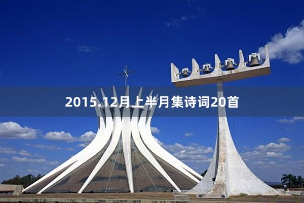 2015.12月上半月集诗词20首