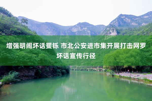 增强胡闹坏话矍铄 市北公安进市集开展打击网罗坏话宣传行径